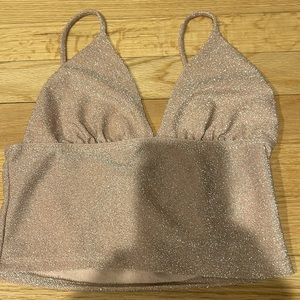 Urban Outfitters Top .. excellent condition.. pink sparkly.. size small